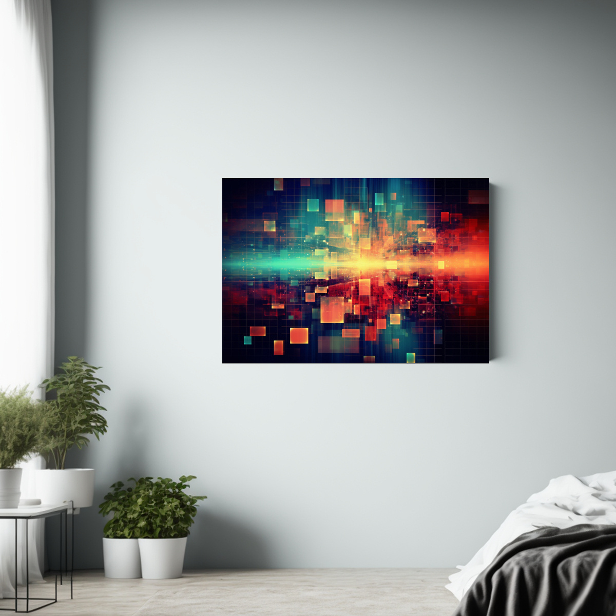 PINTURA VANGUARDIA PARA DECORACIÓN DE OFICINA EN 65X50 CM - 2