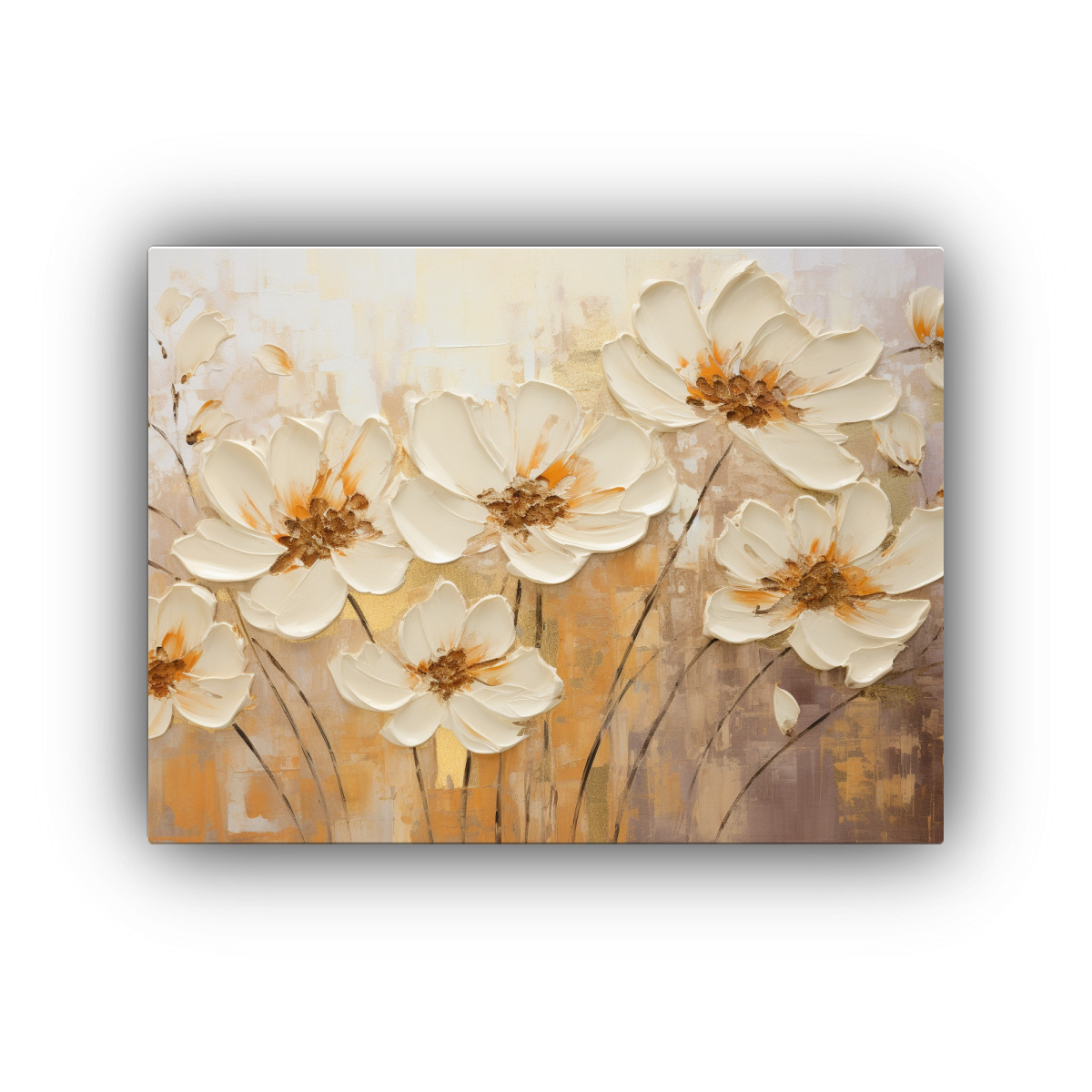 PINTURA FLORAL EXUBERANTE EN ESTILO DE 90X60 CM - 1