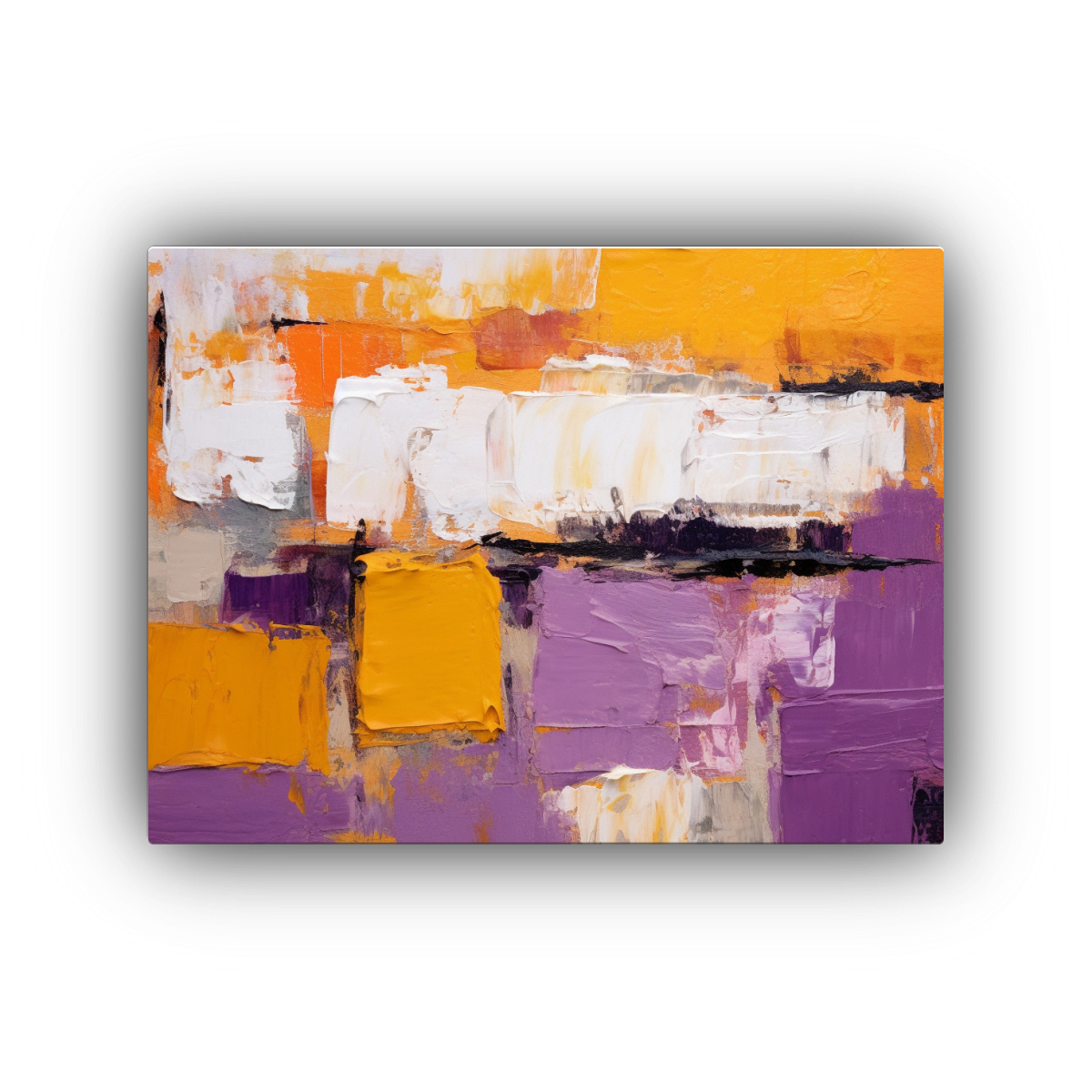 CUADRO ABSTRACTO CON LIENZO HORIZONTAL EN ESTILO 75X50 CM - 1