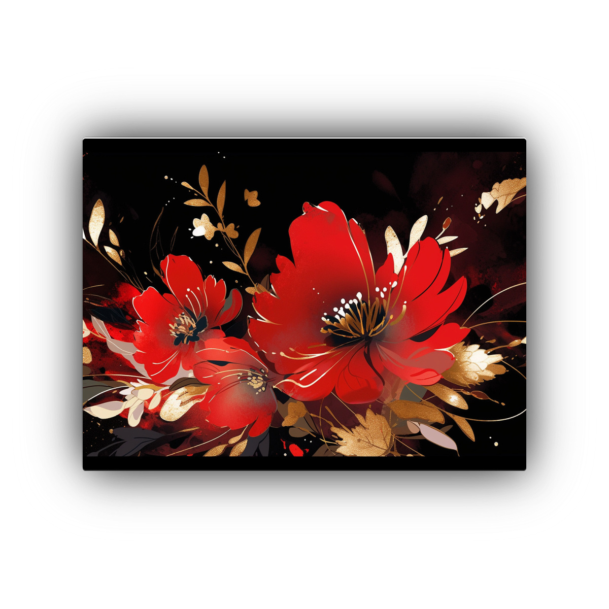 CUADRO DECORATIVO ESTILO NEONOIR EN TONOS ROJO Y 75X50 CM - 1