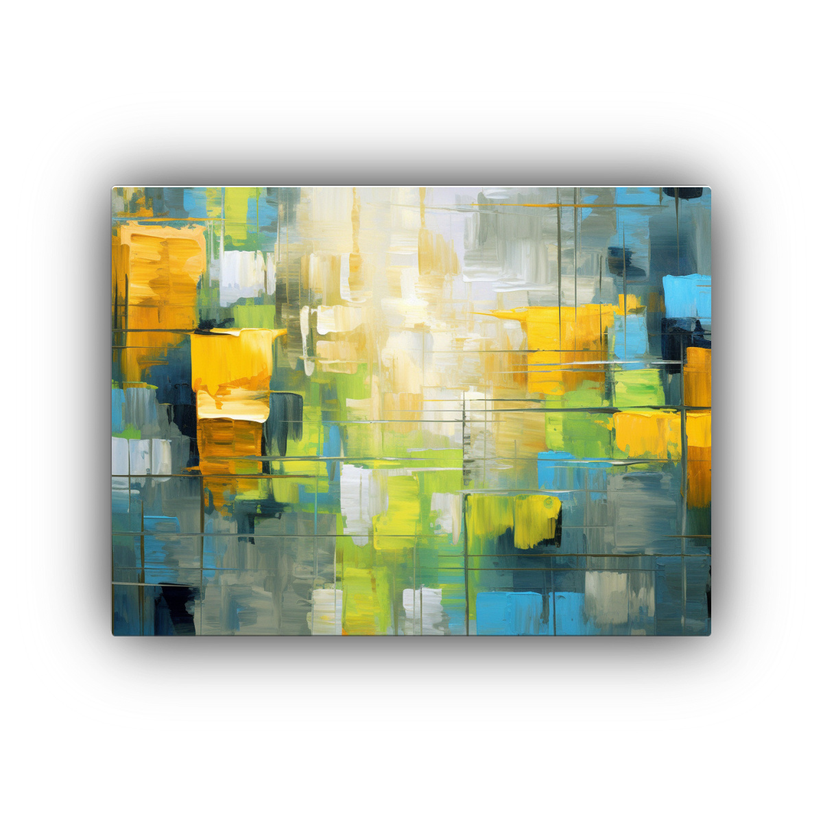 CUADROS DECORATIVOS ABSTRACTOS ESTRELLADOS EN 90X60 CM - 1