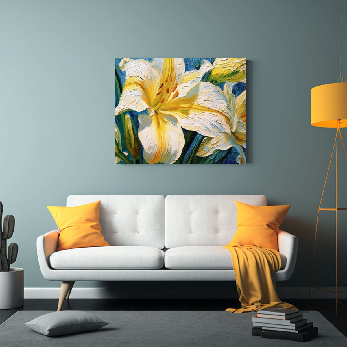 PINTURA DECORATIVA DE ARTE MOVIMIENTO CLÁSICO: 50X40 CM - 2