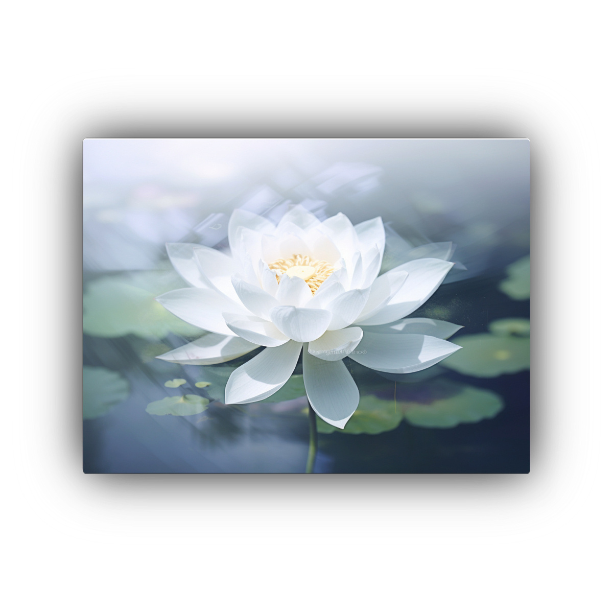 CUADRO HERMOSO DE LOTO CON EXPOSICIÓN DOBLE DE 75X50 CM - 1