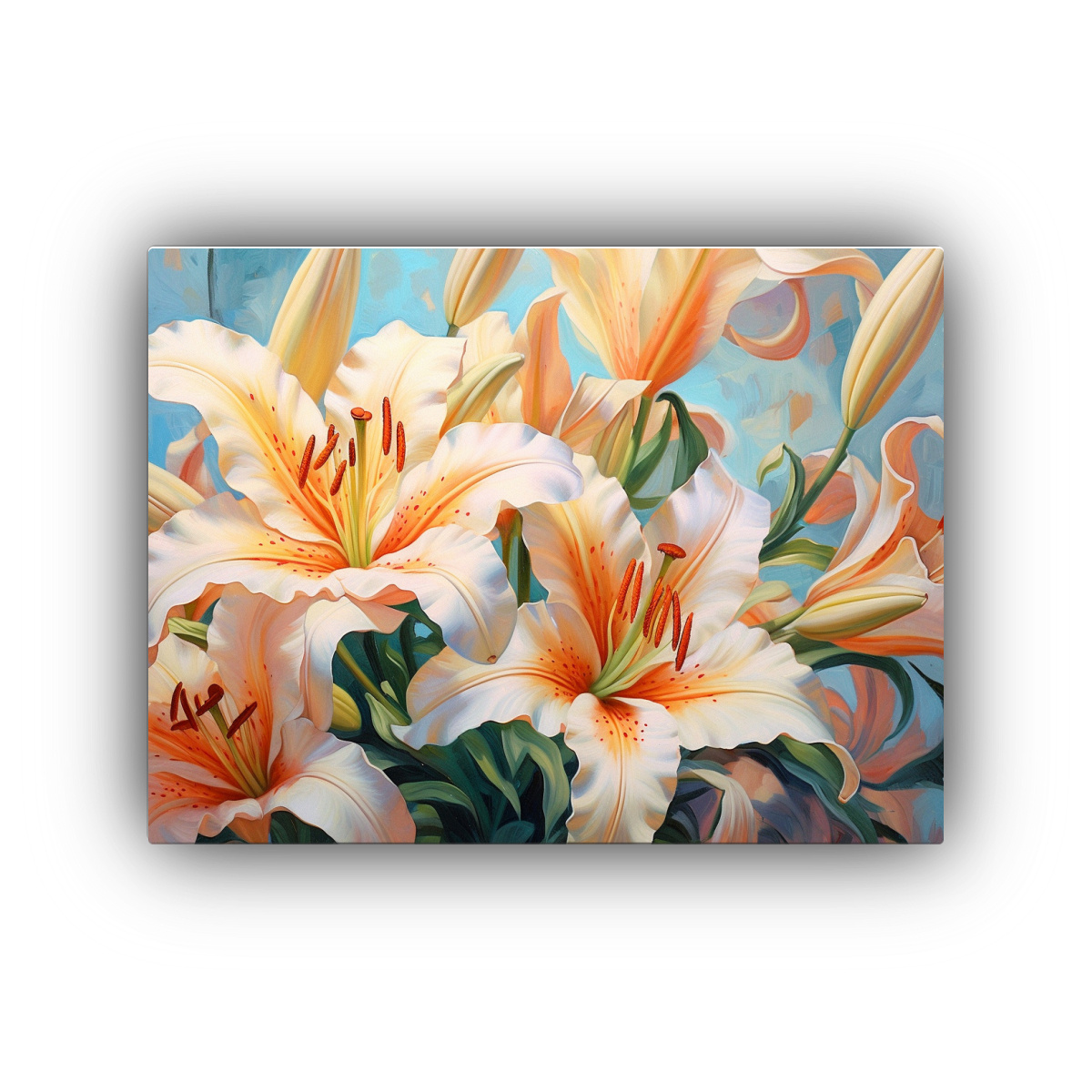 1 PIEZA PINTURA CREATIVA DE LIRIO COLORIDO CON 120X80 CM - 1