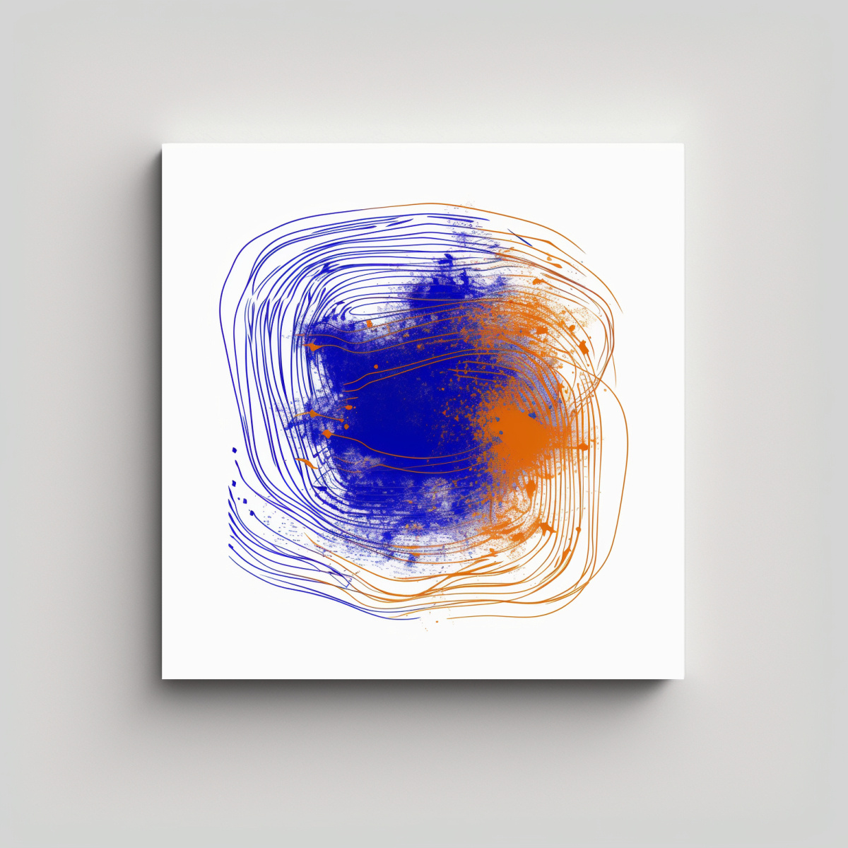 PINTURA ABSTRACTA COMBINACIÓN FOX PARA 30X30 CM - 1