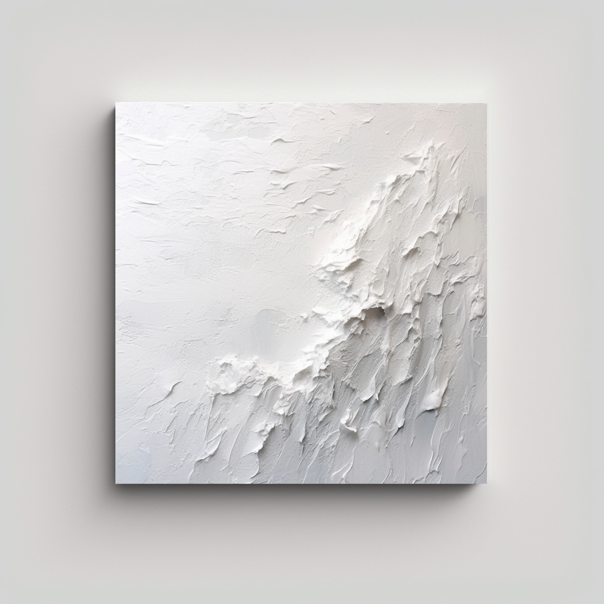 PINTURA MODERNA MINIMALISTA CON GRUESO PINCEL, 20X20 CM - 1