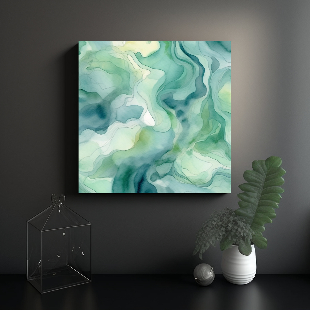 FONDO ACUARELA ABSTRACTO ORGÁNICO EN TONOS 20X20 CM - 2