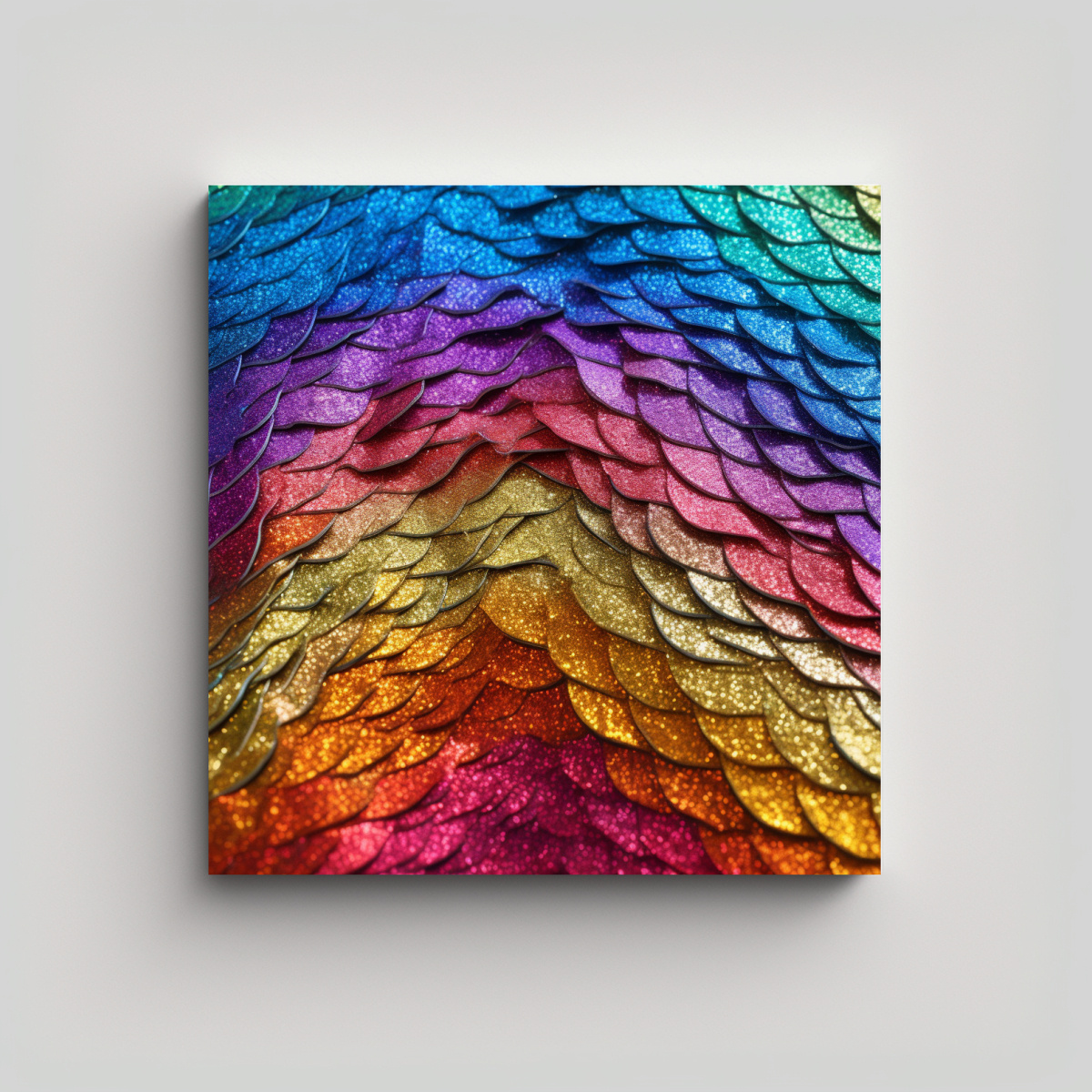 PINTURAS DECORATIVAS CON TEXTURA DE PURPURINA 40X40 CM - 1