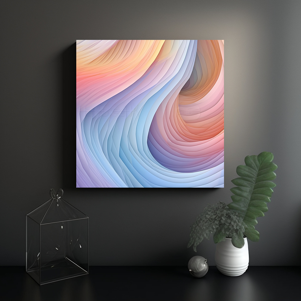 FONDO ABSTRACTO EN COLORES PASTELES PARA DECORAR 50X50 CM - 2