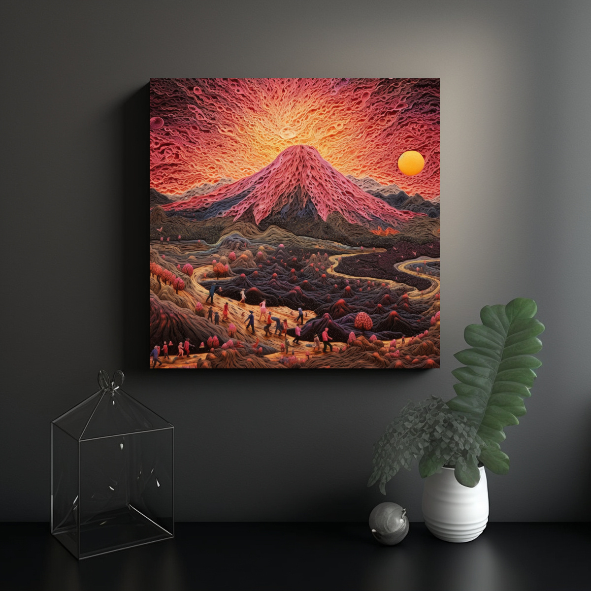 PINTURAS DECORATIVAS CON MOVIMIENTO MÁGICO DEL 70X70 CM - 2
