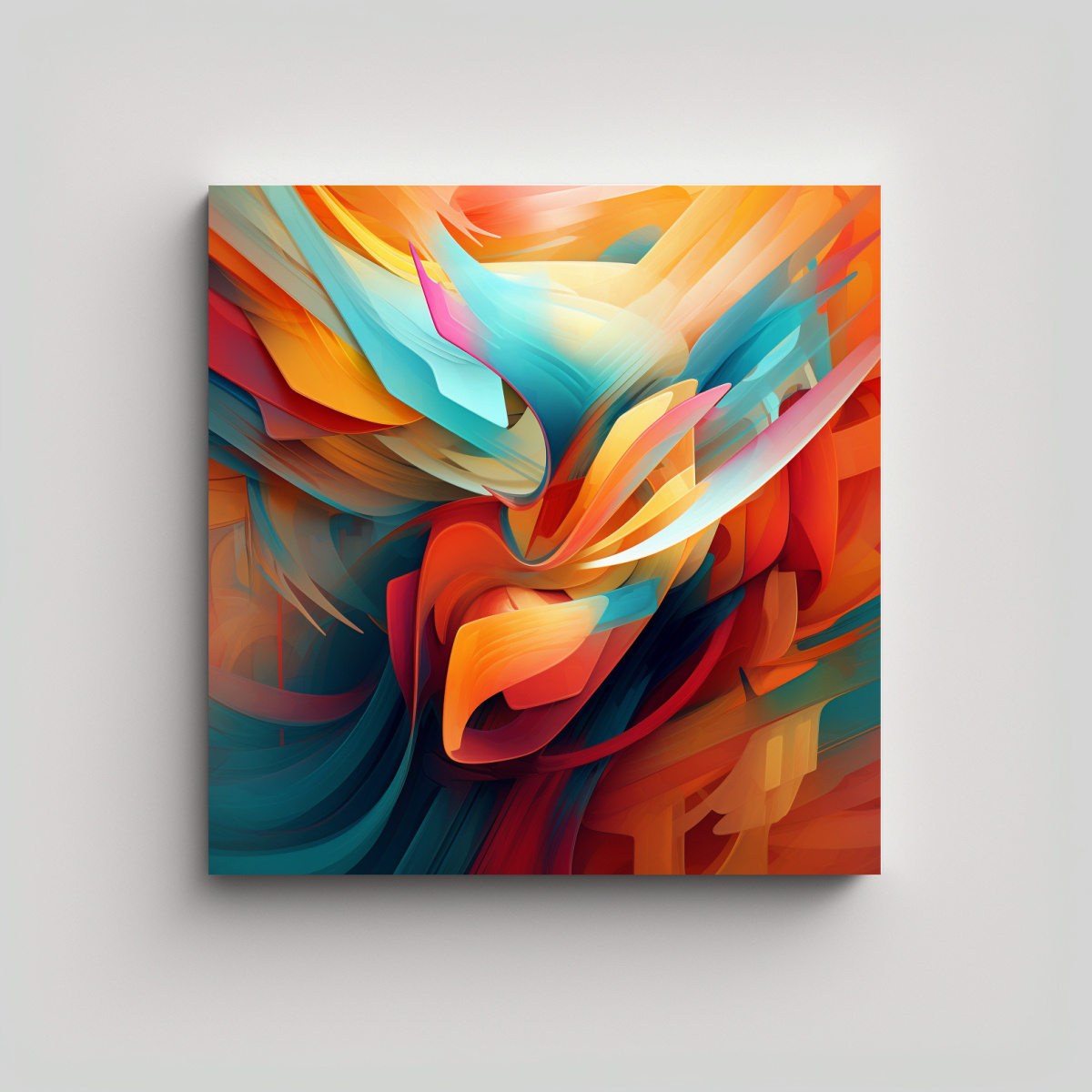 CUADROS DECORATIVOS SURREALISTAS ABSTRACTOS EN 60X60 CM - 1