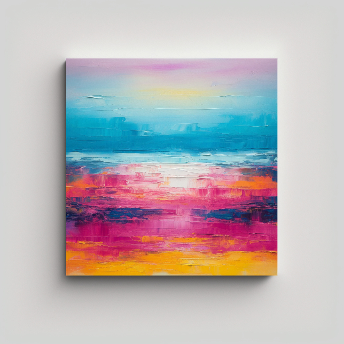 CUADRO DECORATIVO: TELA EN BASTIDOR CON GRADIENTE 30X30 CM - 1