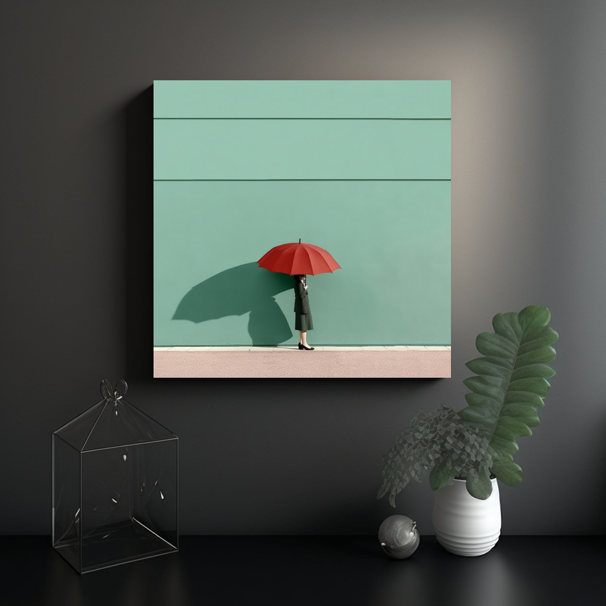 CUADRO DECORATIVO MINIMALISTA: RETRATO 20X20 CM - 2