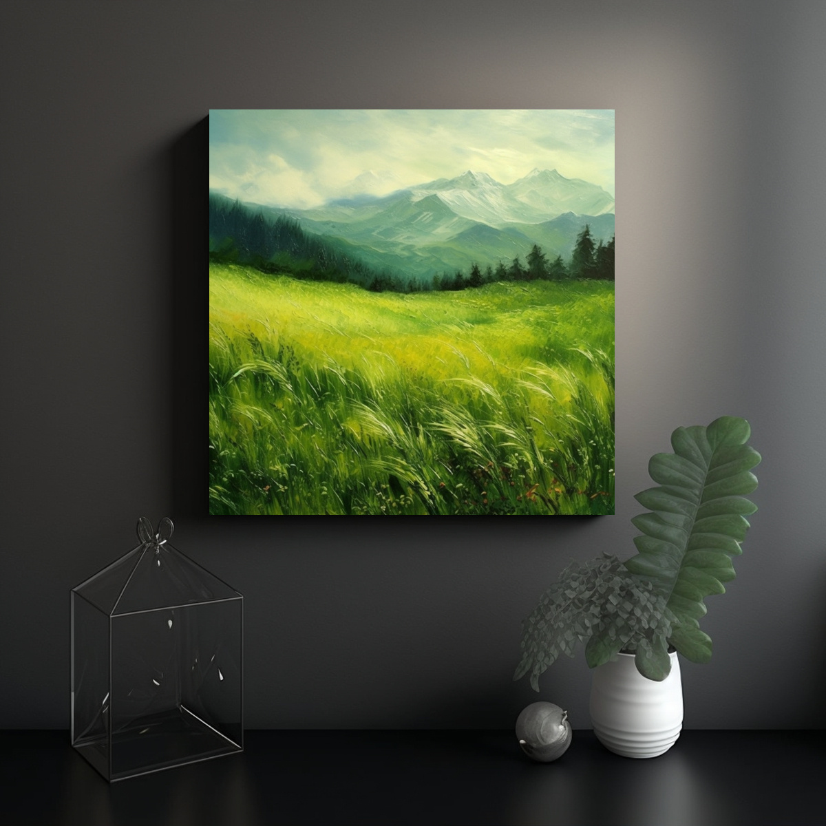 PINTURAS DECORATIVAS VANGUARDIA MULTICOLOR EN 60X60 CM - 2