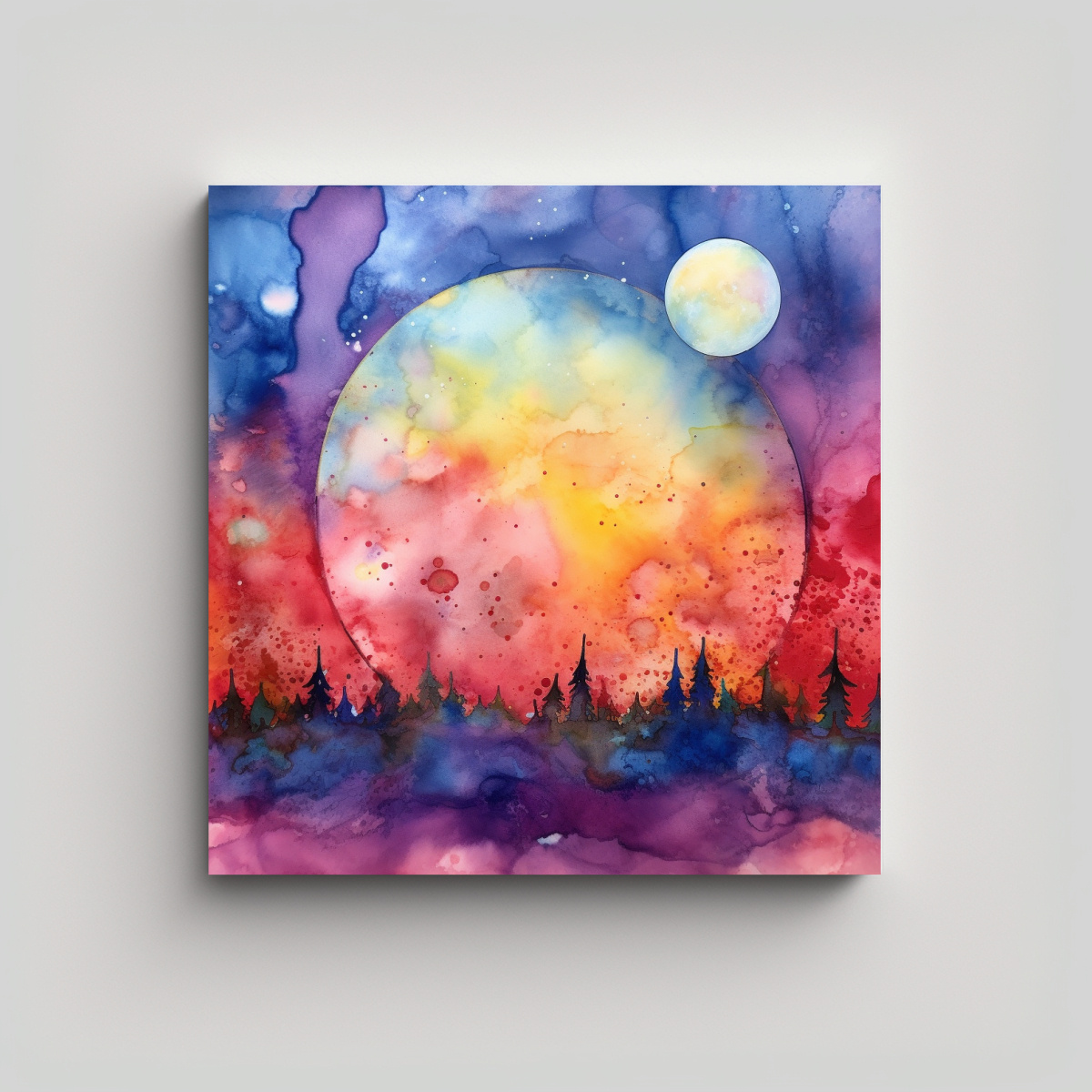 PINTURA EN LIENZO TEMÁTICA FANTÁSTICA PARA 100X100 CM - 1