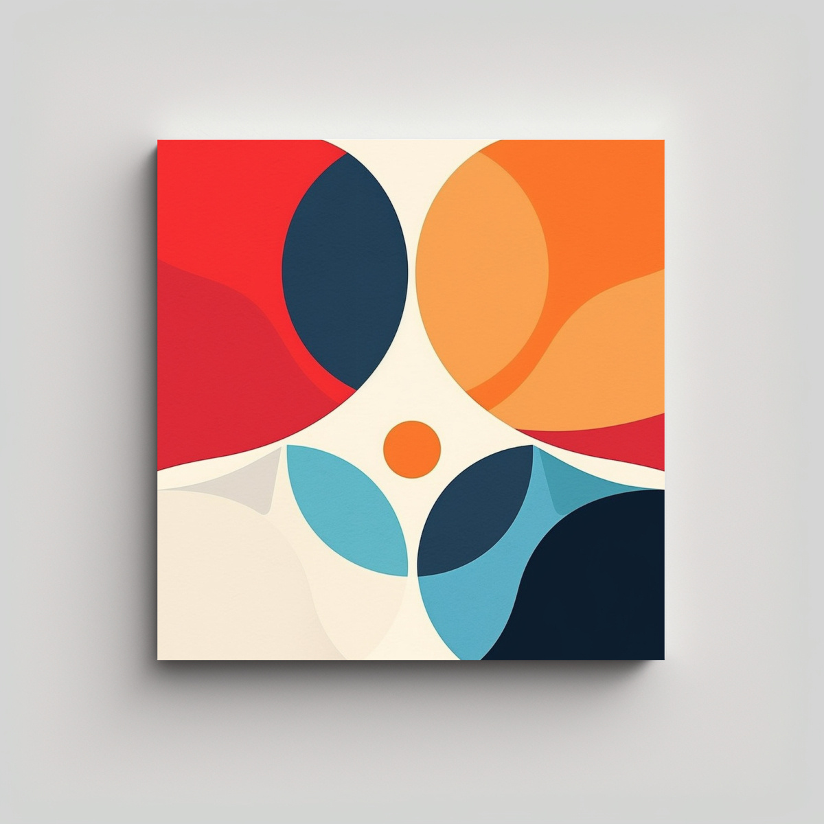 CUADRO MODERNO EQUILIBRIO VISUAL MINIMALISTA EN 40X40 CM - 1