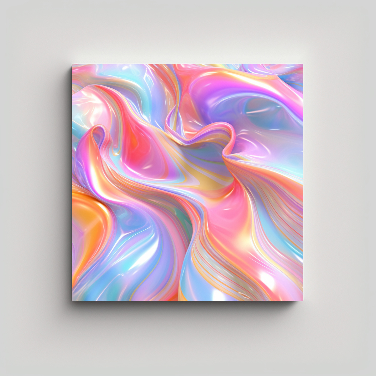 FONDO ARCO IRIS ESTILO DIST. ACUARELA ARTE VISUAL 20X20 CM - 1