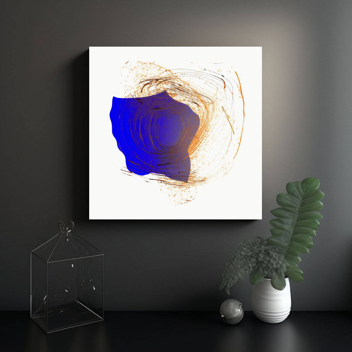 PINTURAS DECORATIVAS DE ZORROS CON PERSONALIDAD 100X100 CM - 2