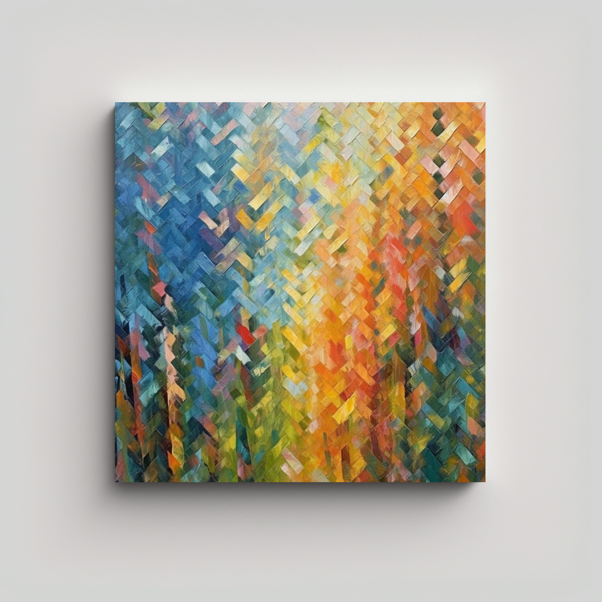 CUADRO INSPIRACIÓN NATURALEZA CON PINCELADAS ZIG 30X30 CM - 1