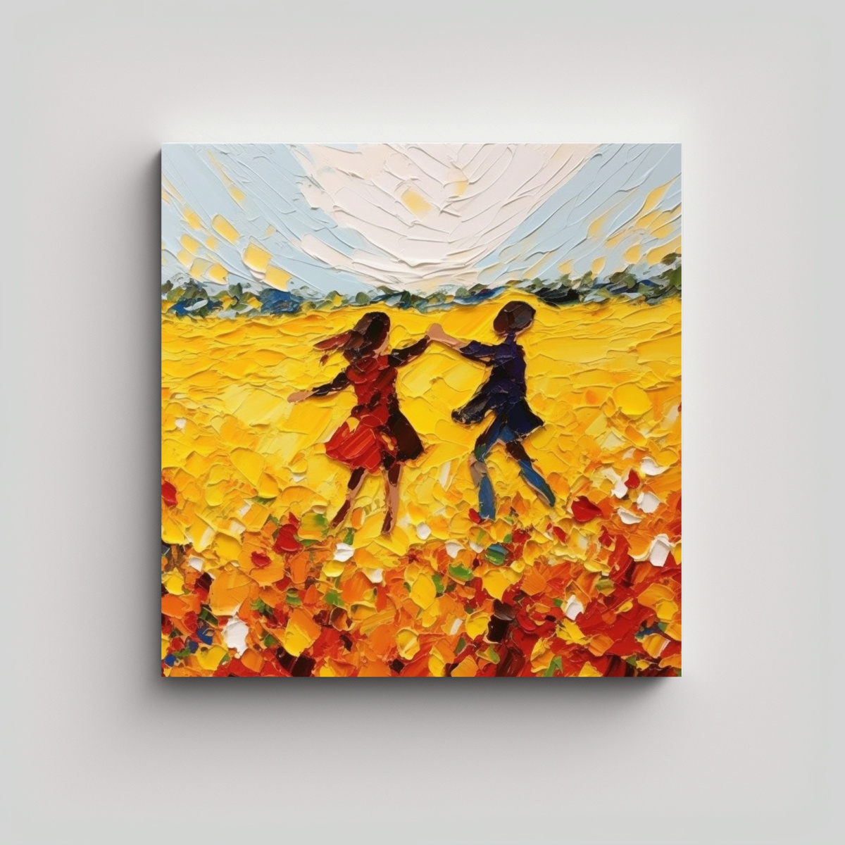 PINTURAS MODERNAS PARA DECORACIÓN CON CALIDEZ 60X60 CM - 1