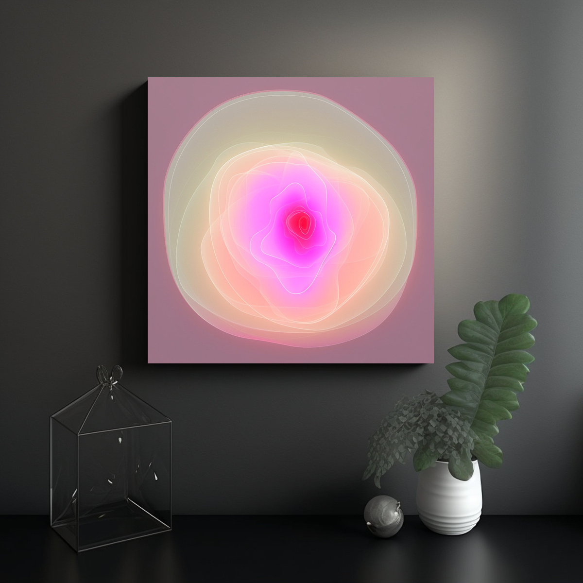 CUADROS DECORATIVOS NEÓN PARA CREAR UNA AURA DE 50X50 CM - 2