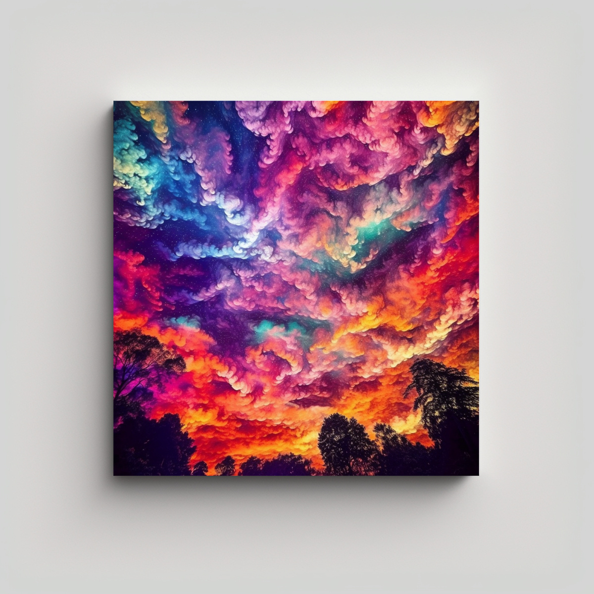 CUADROS DE DECORACIÓN DE ARTE FINO: CONTRASTE 60X60 CM - 1