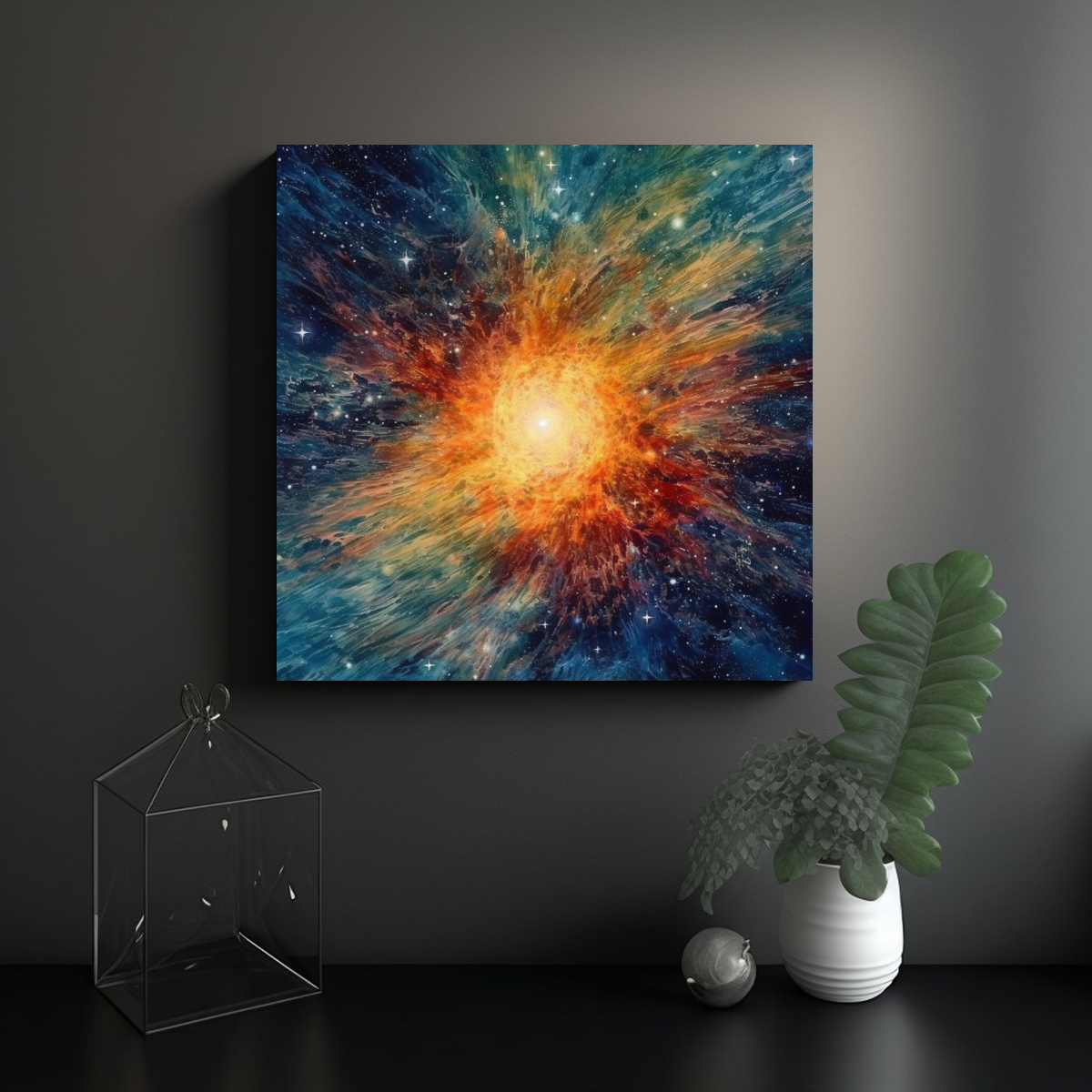 PINTURAS DECORATIVAS ESTILO ABSTRACTO DE REGALO 30X30 CM - 2