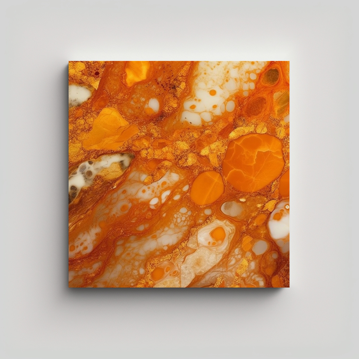 CUADRO ESTILO GALERÍA CON TEXTURA DE MÁRMOL 50X50 CM - 1