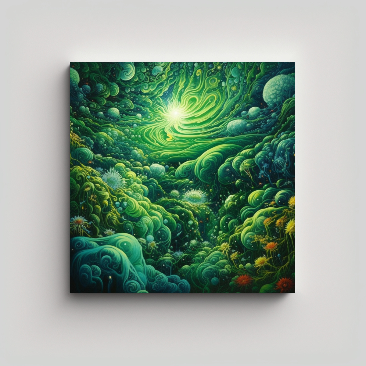 PAISAJE SERENO: SUSPIRO EN LA NATURALEZA SE FUNDE 90X90 CM - 1