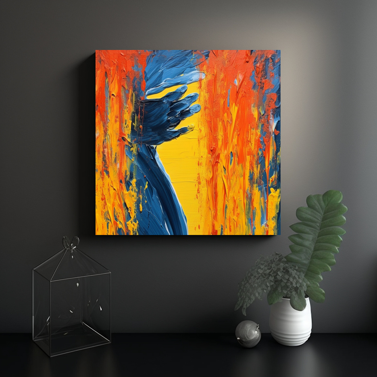 PINTURA DECORATIVA: UTOPÍA SIN DOLOR NI 50X50 CM - 2