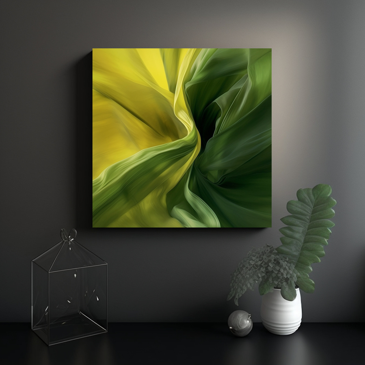 CUADRO DECORATIVO DE PARED EN PERSPECTIVA 20X20 CM - 2