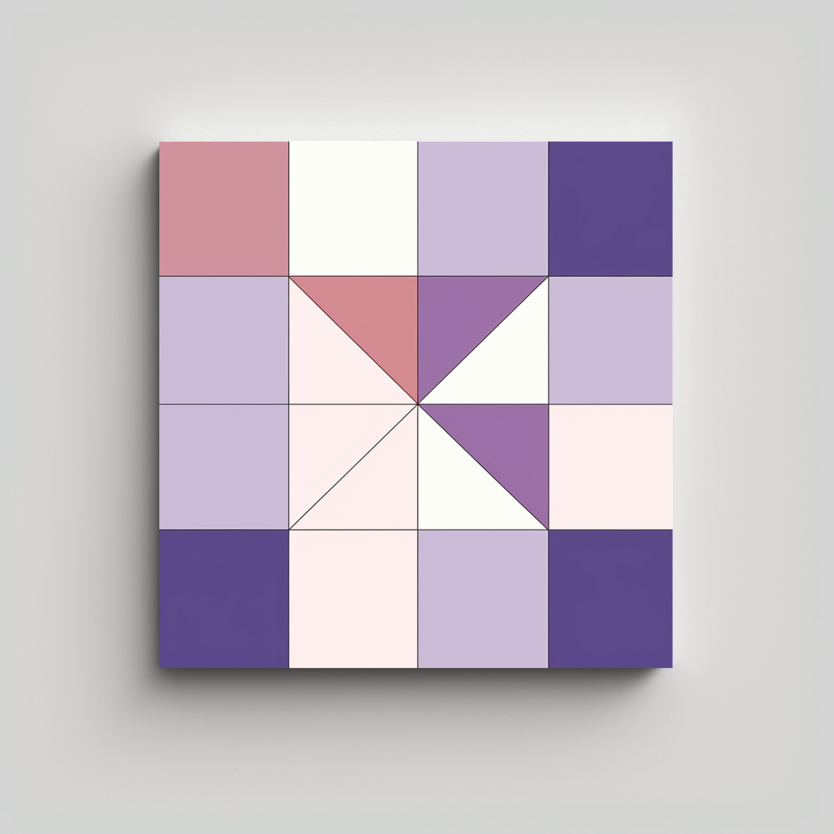 ESCENA MINIMALISTA DE ARTE DIGITAL PÍXEL QUE 90X90 CM - 1