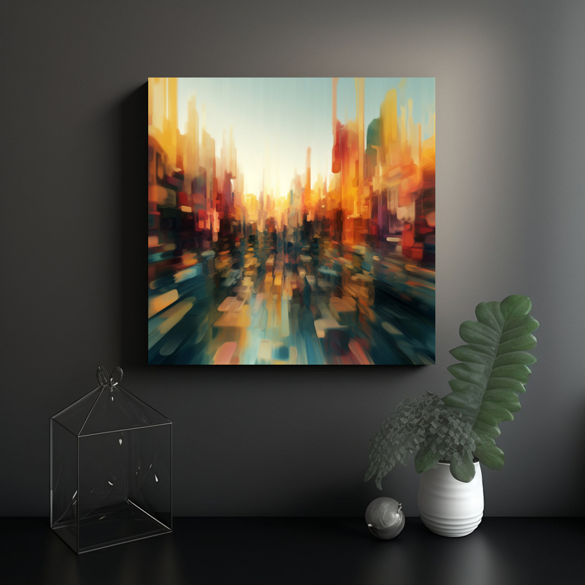 PINTURAS EN LIENZO CALIDAD ALTA CON FONDO 20X20 CM - 2