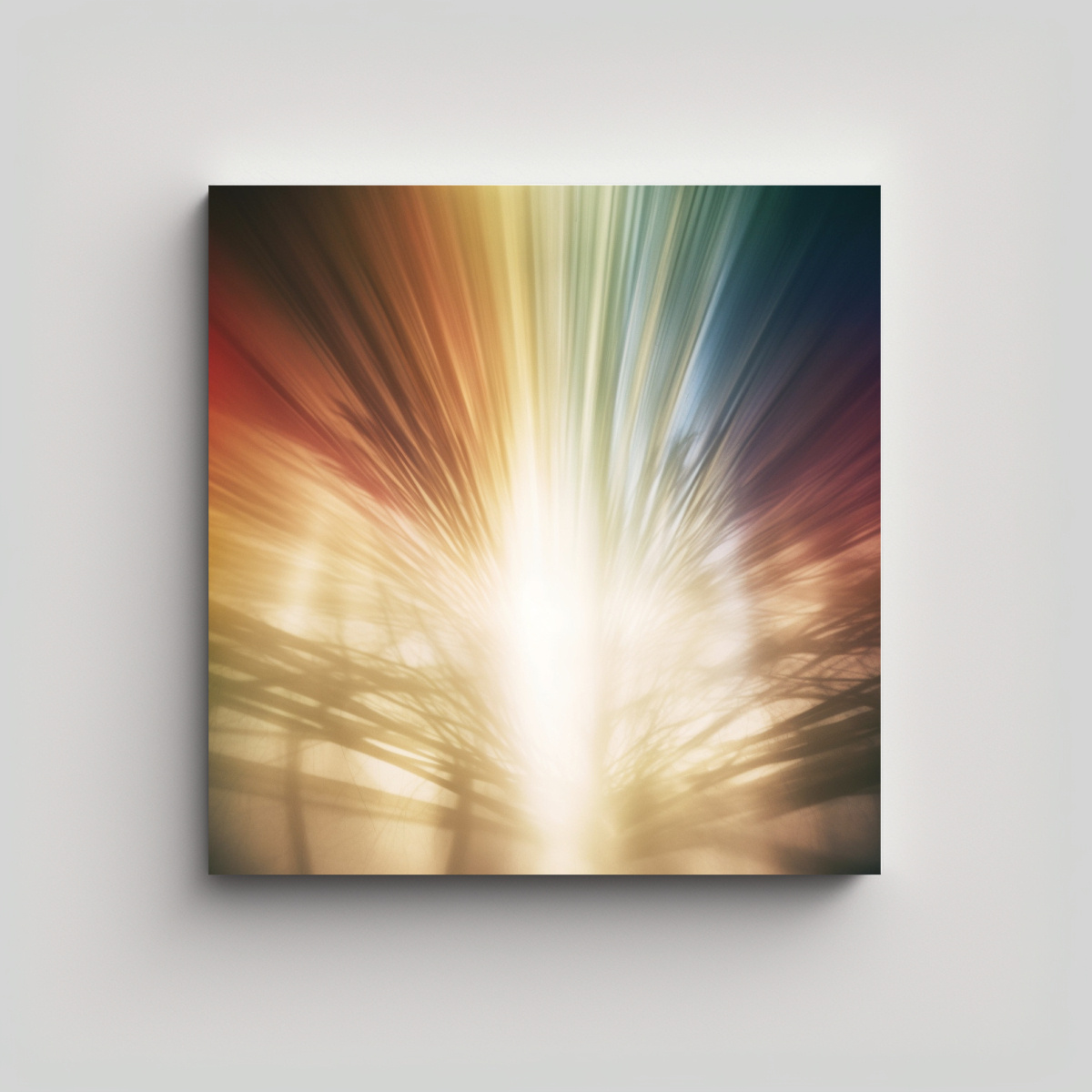 FOTOGRAFÍA ABSTRACTA DE UN ARCOÍRIS EN ESTILO 20X20 CM - 1