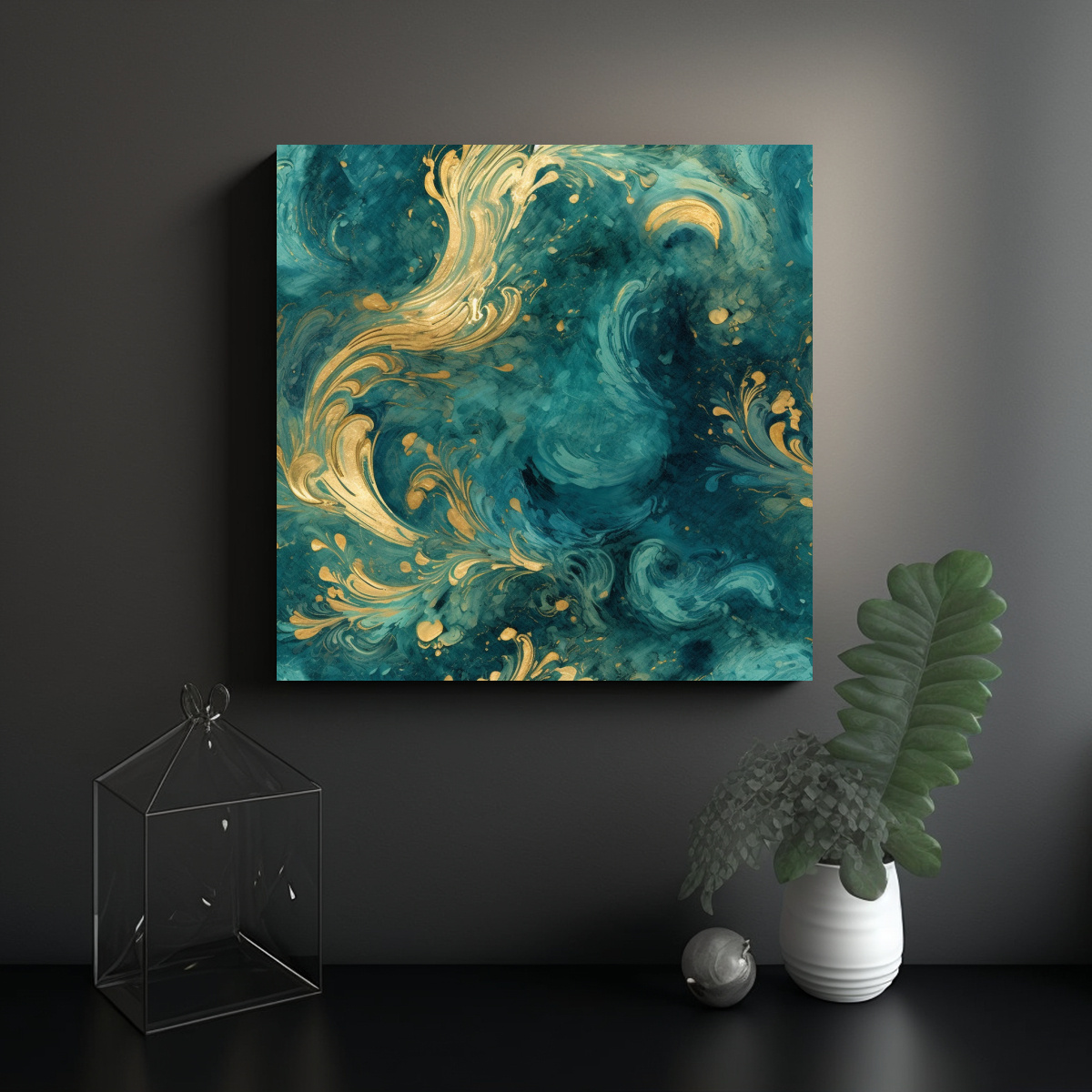 PINTURA GRANDE EN AZULEJO ESTILO GALERÍA PARA 20X20 CM - 2