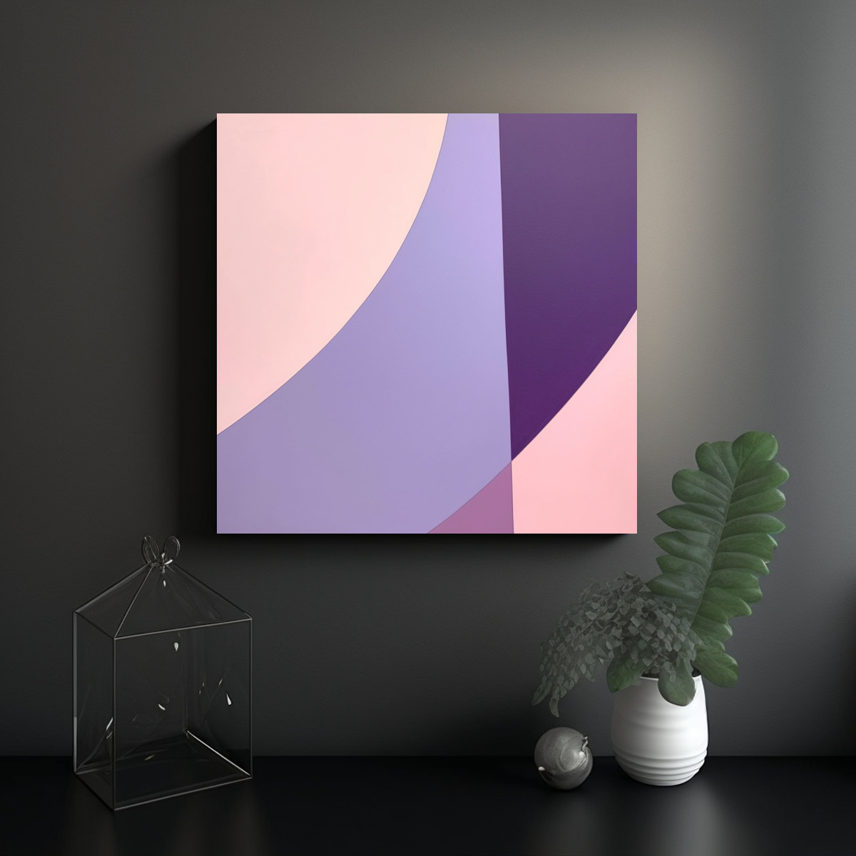 OBRA DE ARTE MINIMALISTA EN ACRÍLICO SOBRE 30X30 CM - 2