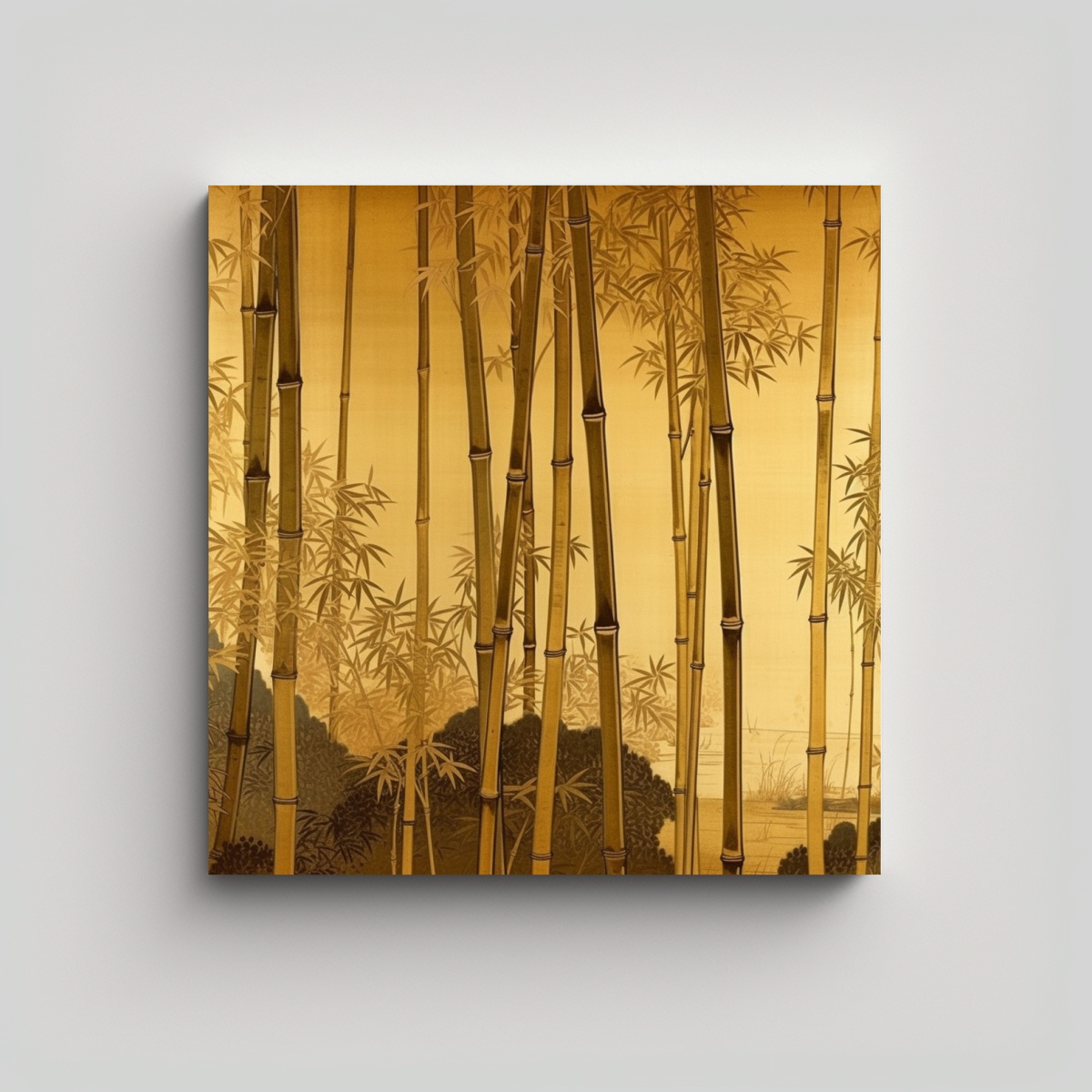 PINTURA DECORATIVA EN BASTIDOR ESTILO DINASTÍA 90X90 CM - 1