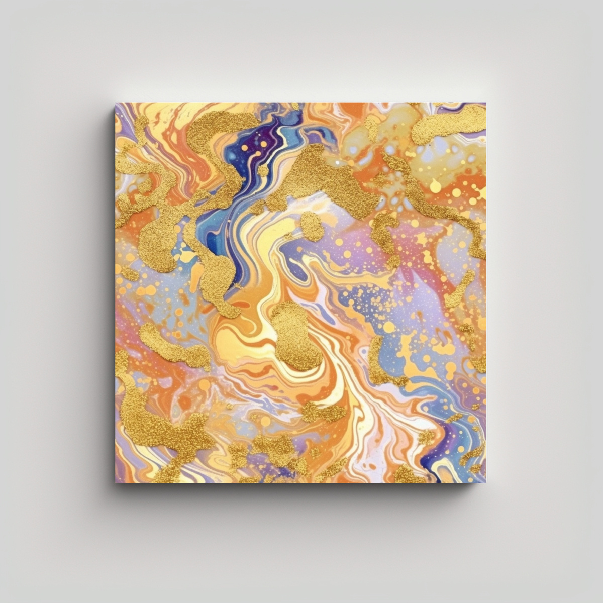 PINTURAS DECORATIVAS CON DISEÑO DE VERTIDO 30X30 CM - 1