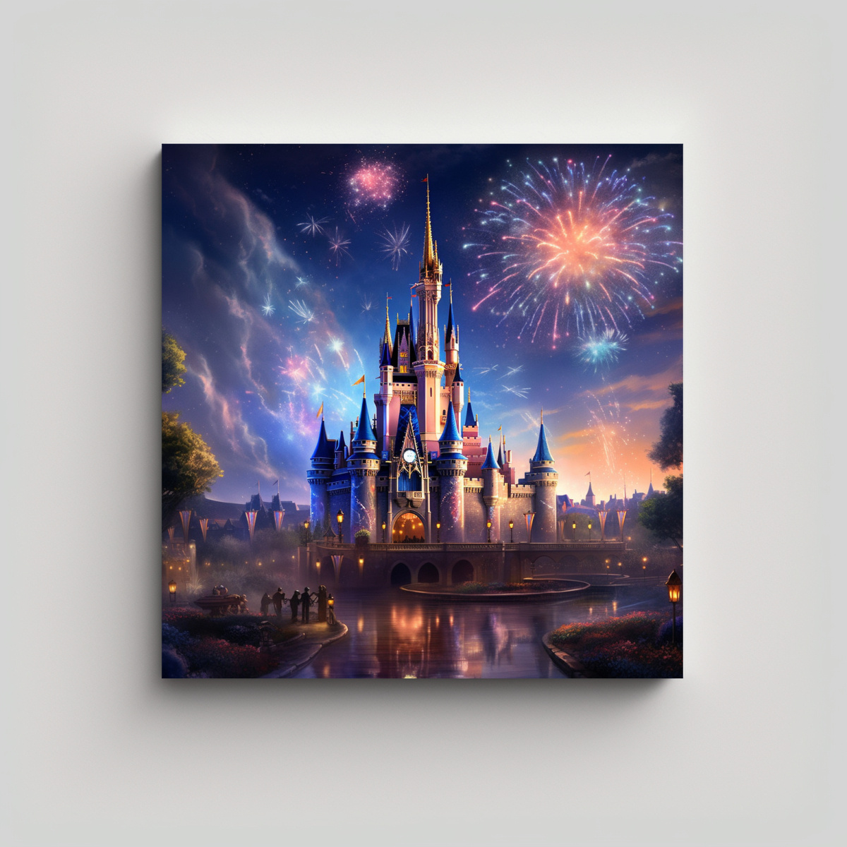 CREAR CUADRO LUJOSO DE CENICIENTA DE DISNEY CON 60X60 CM - 1