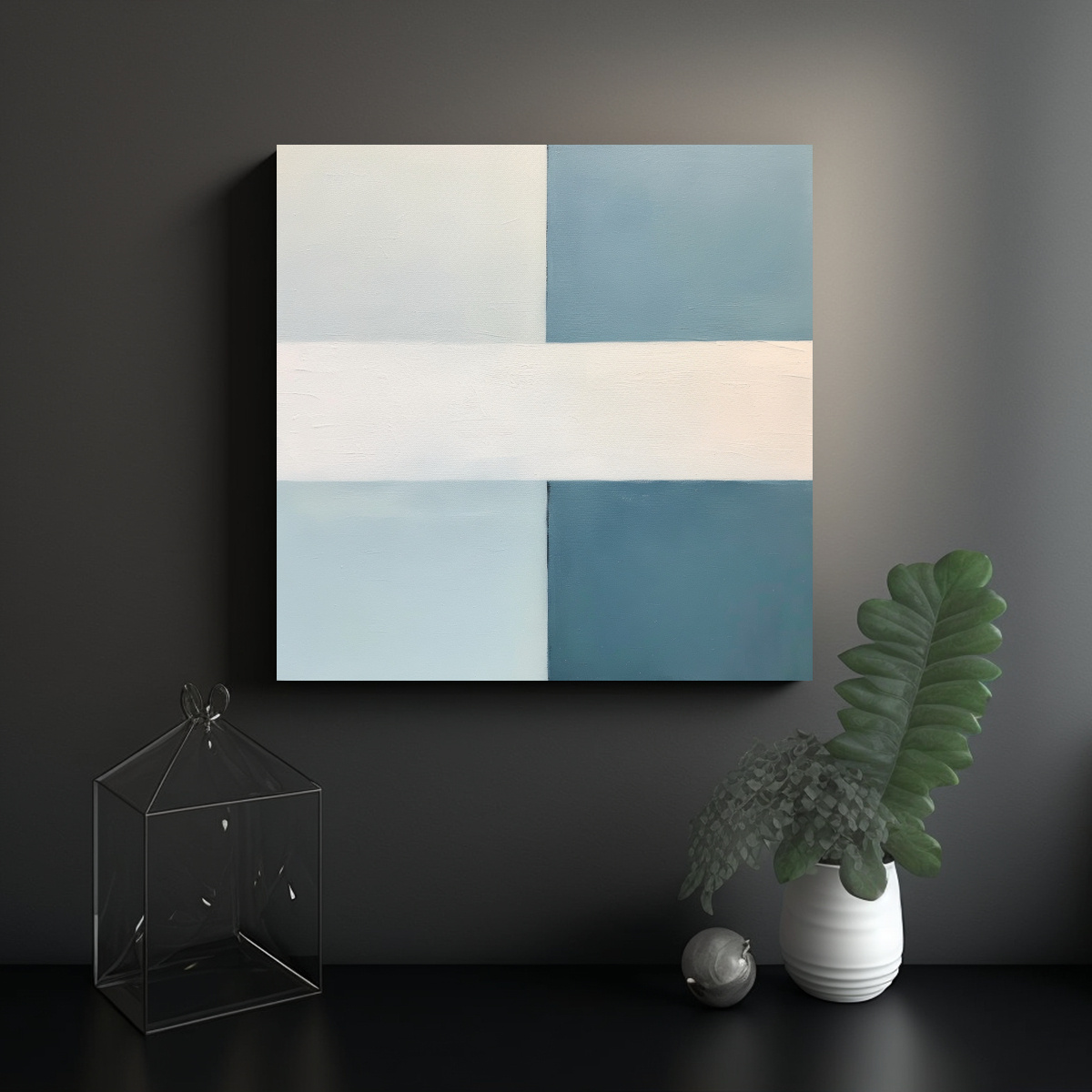 PINTURA MINIMALISTA MODERNA EN LIENZO DE ALTA 50X50 CM - 2