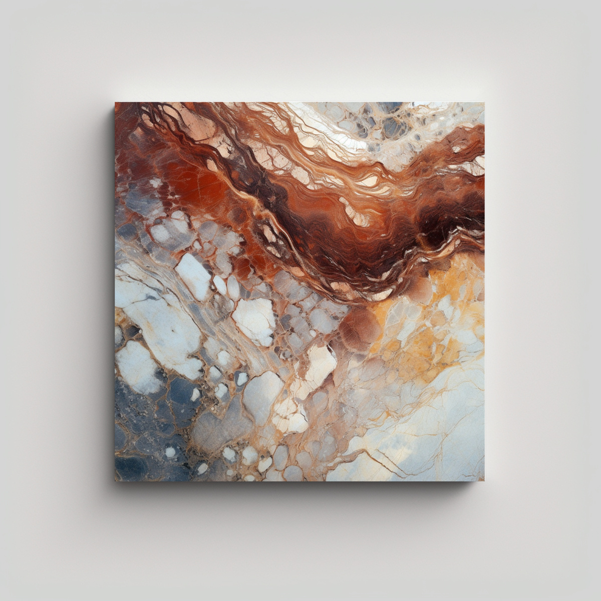 PINTURAS DECORATIVAS ELEGANTES DE TEXTURA MÁRMOL 80X80 CM - 1