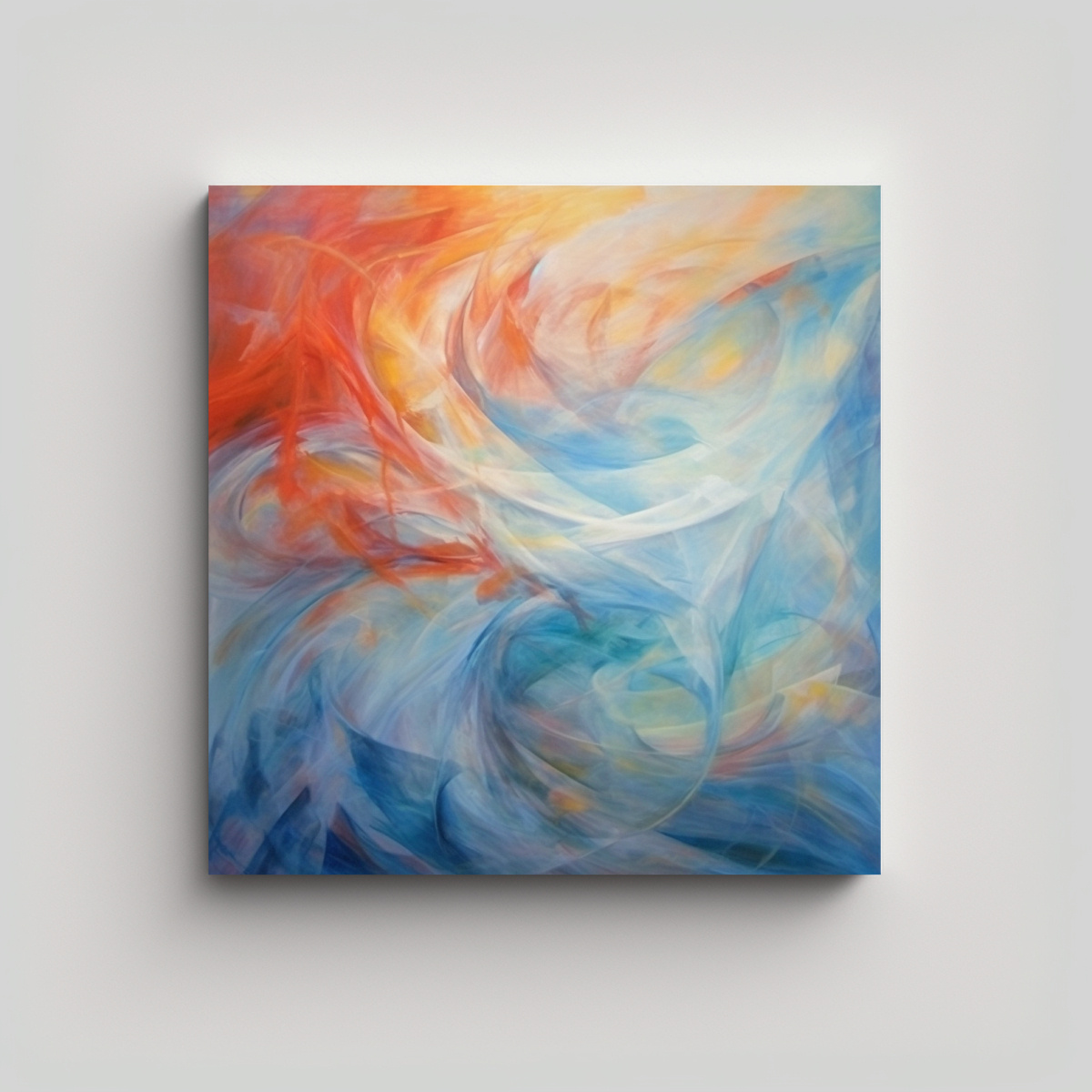 CUADRO CONCEPTO SURREALISTA: TEMA MARINO EN 70X70 CM - 1
