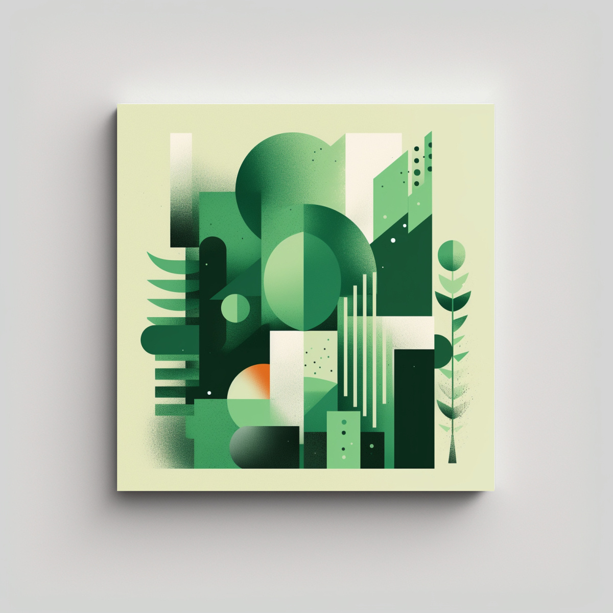 ARMONÍA CROMÁTICA EN CUADRO DE NATURALEZA: 80X80 CM - 1
