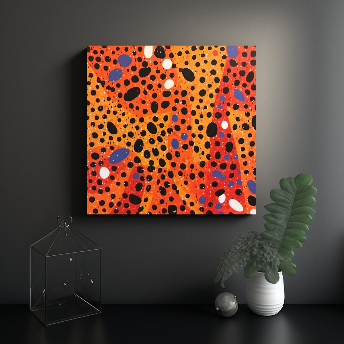 LIENZO DECORATIVO VISIÓN DE UNA PINTURA 30X30 CM - 2