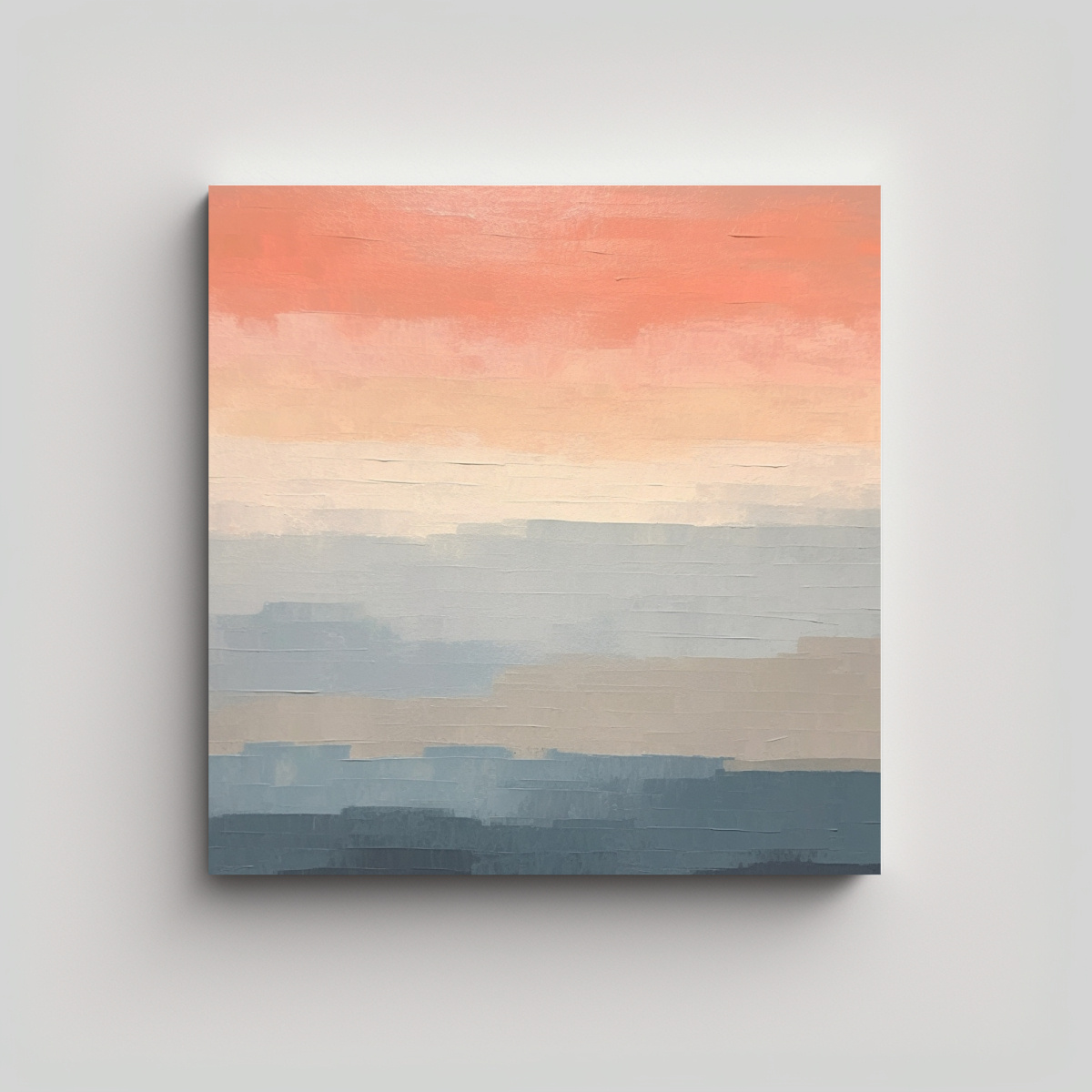 PINTURA ACUARELA MINIMALISTA Y CREATIVA EN PAPEL 40X40 CM - 1