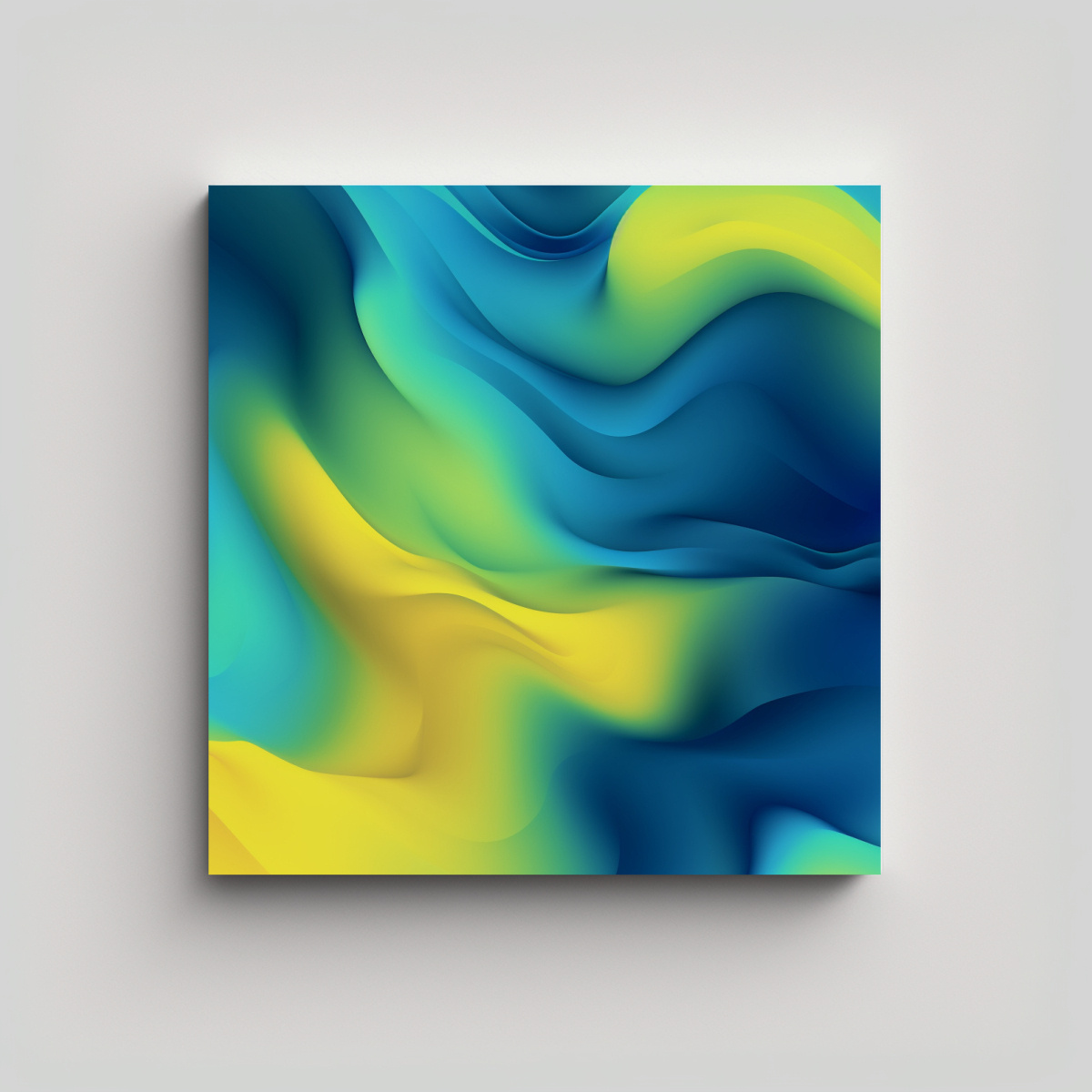 OBRA ARTE EN BASTIDOR: COMPOSICIÓN MULTICOLOR DE 60X60 CM - 1