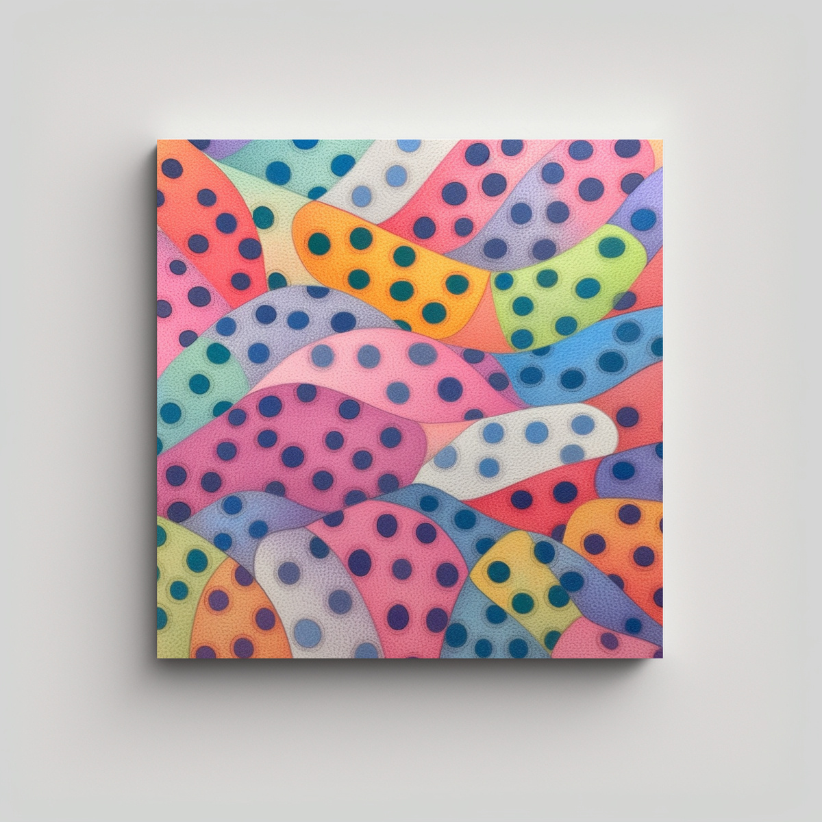CUADRO MINIMALISTA MODERNO EN TONOS PASTELES: 80X80 CM - 1