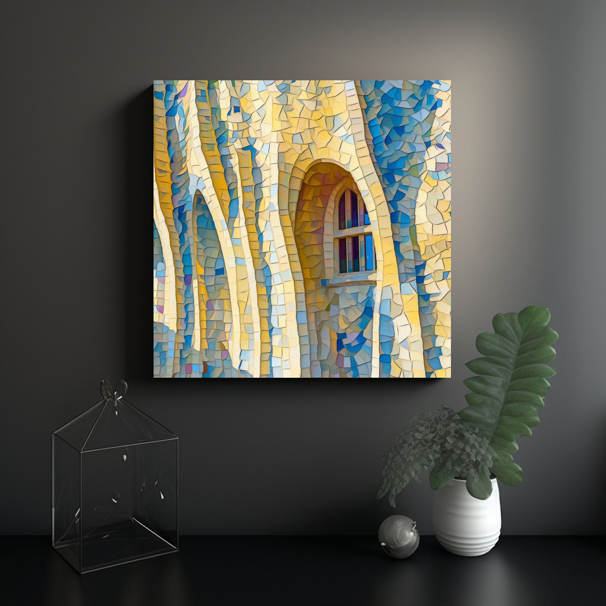 CUADRO DECORATIVO INSPIRADO EN EL ESTILO DE 40X40 CM - 2
