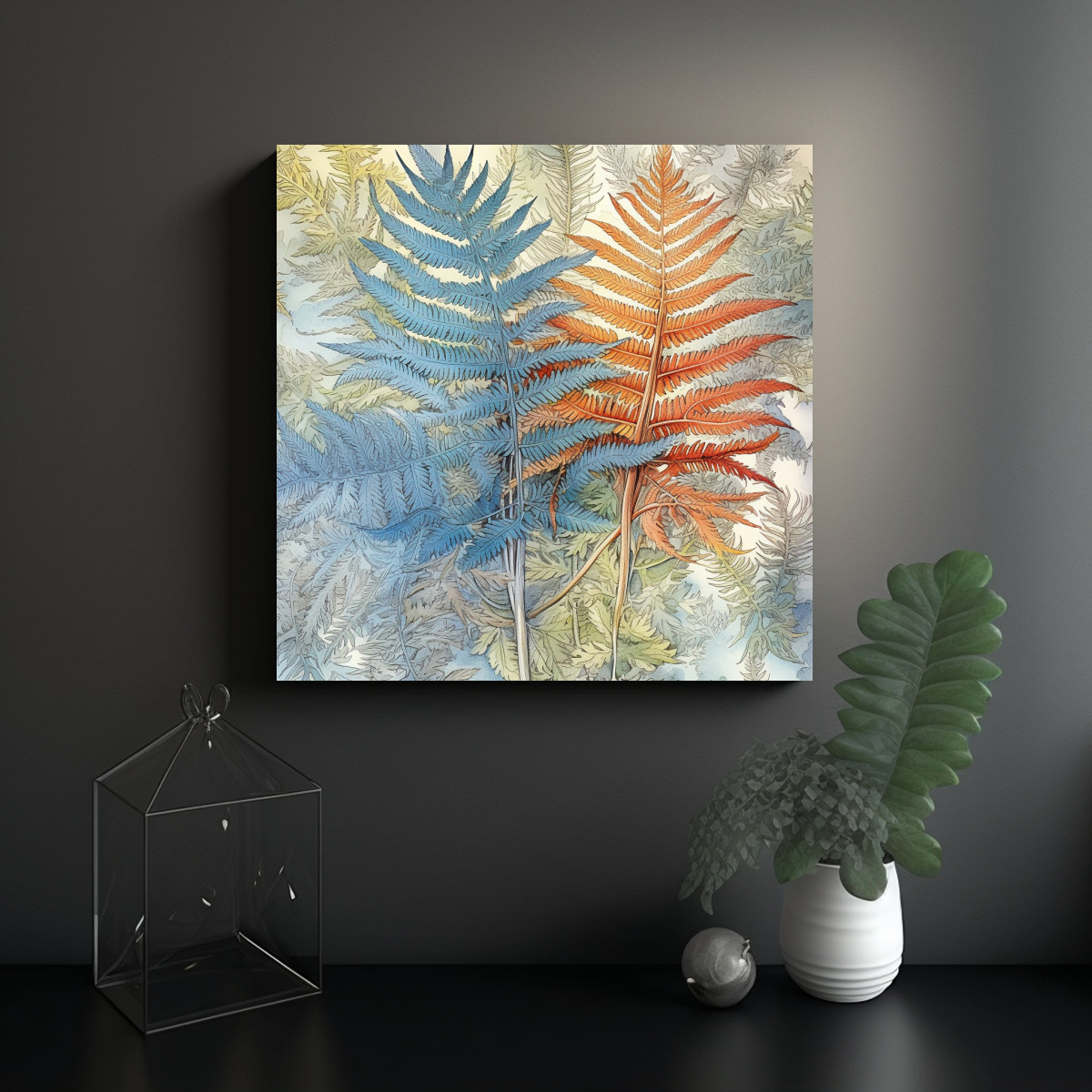 CUADRO ESTILO GALERÍA CYATHEA SPINULOSA CYATHEA 100X100 CM - 2