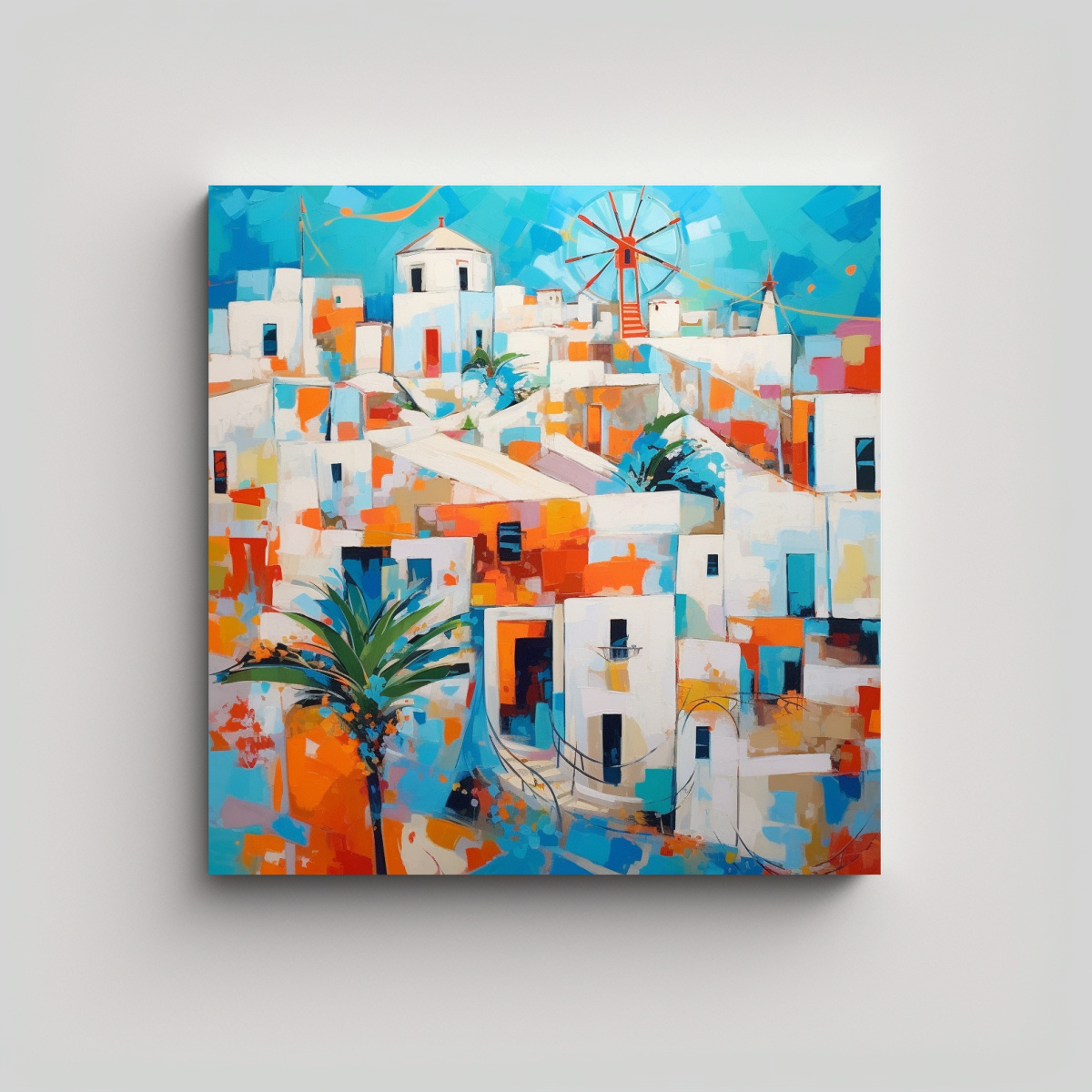 LIENZO MODERNO: INTERPRETACIÓN ABSTRACTA 30X30 CM - 1
